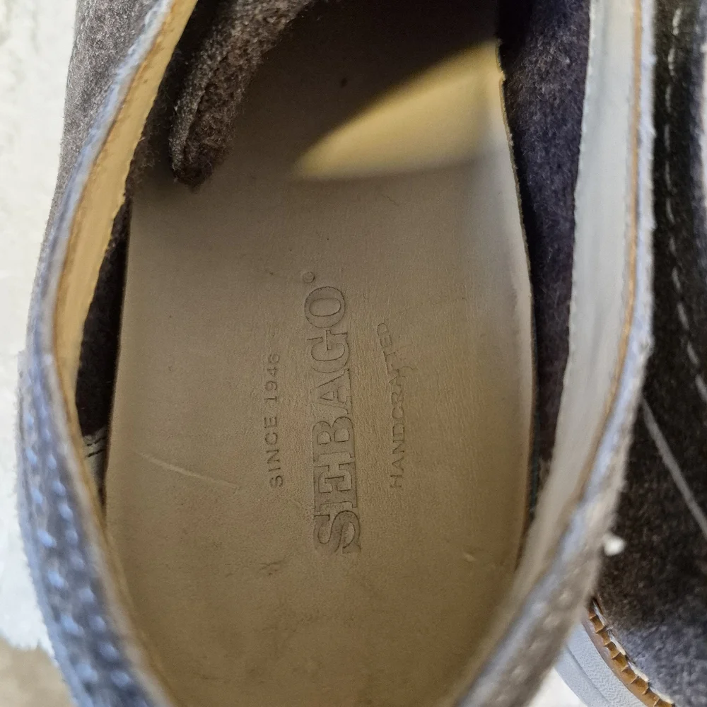 Sebago Men's Oxford Shoes Brown Suede Leather Lace Up Comfort Size 9